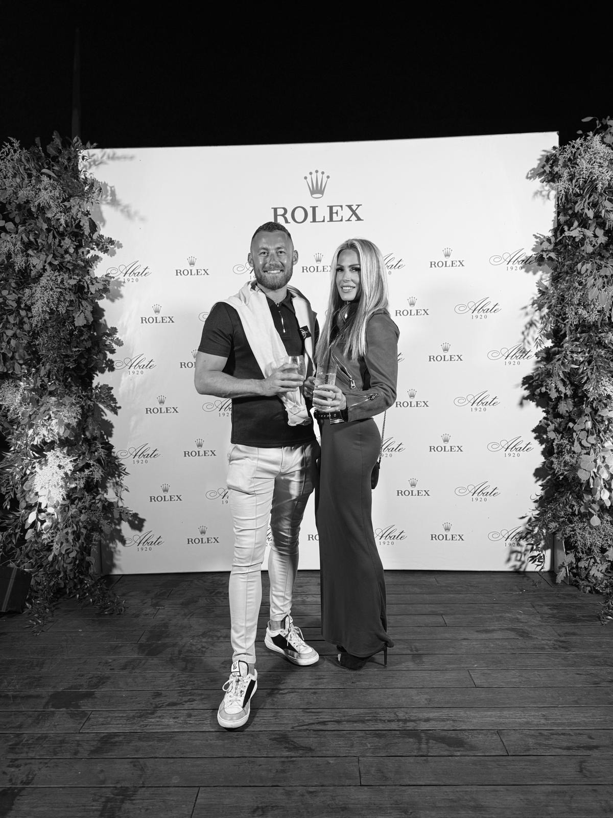 Rhys Mendham and Eleanor Ring at a Rolex event